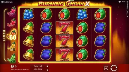 Burning Chilli X slot screenshot 1