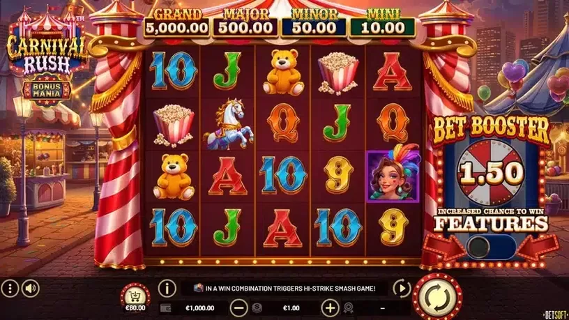 Carnival Rush slot screenshot 1