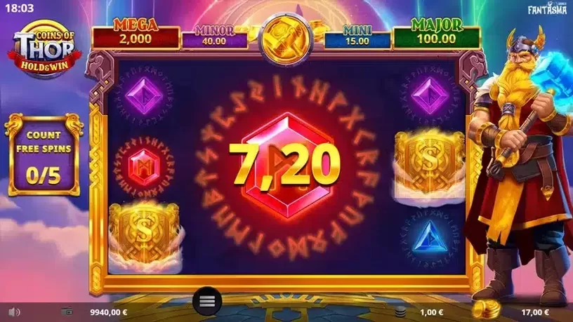 Coins of Thor slot screenshot 