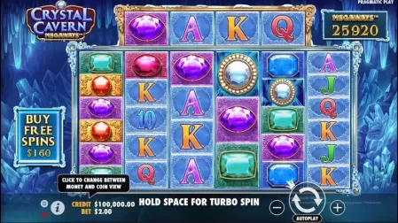 Crystal Caverns Megaways slot screenshot 1