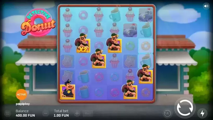 Detective Donut slot screenshot 2