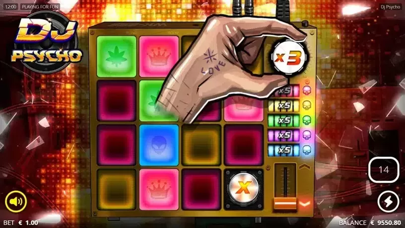 DJ Psycho slot screenshot 6