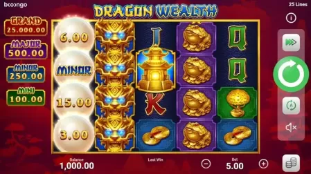 Dragon Wealth slot screenshot 1