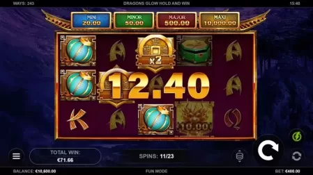Dragons Glow Hold and Win slot screenshot 5