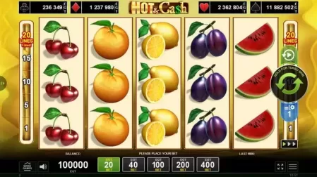 Hot & Cash slot screenshot 1
