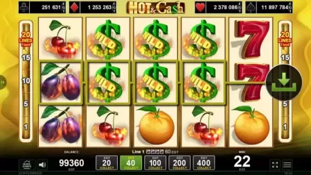 Hot & Cash slot screenshot 3