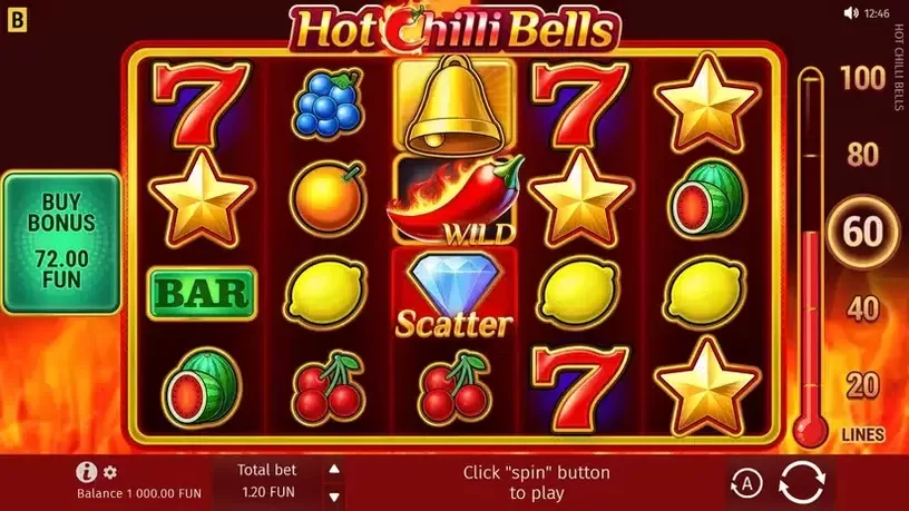 Hot Chilli Bells slot screenshot 1