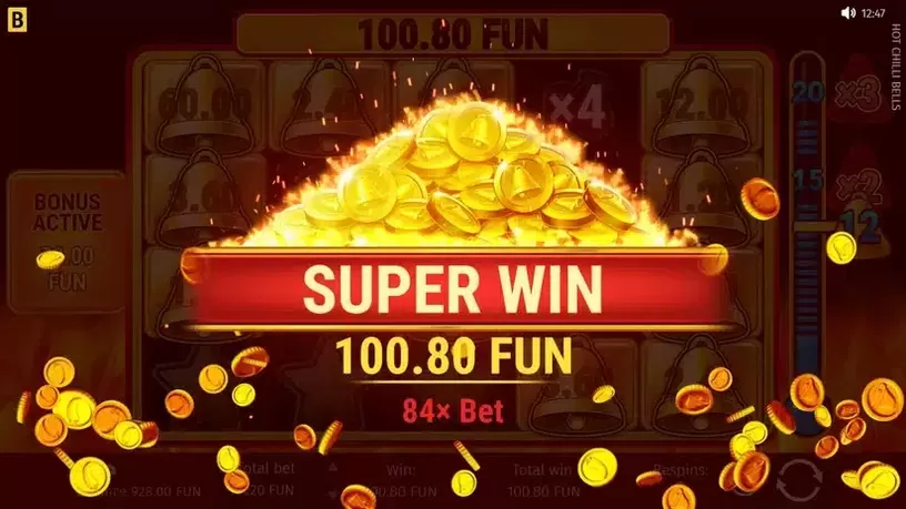 Hot Chilli Bells slot screenshot 6