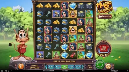 Hugo Legacy slot screenshot 1
