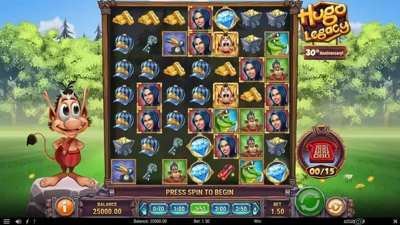 Hugo Legacy slot screenshot 1