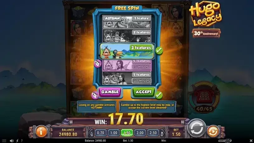 Hugo Legacy slot screenshot 7