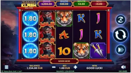 Katana Klash: Hold ‘N’ Link slot screenshot 1