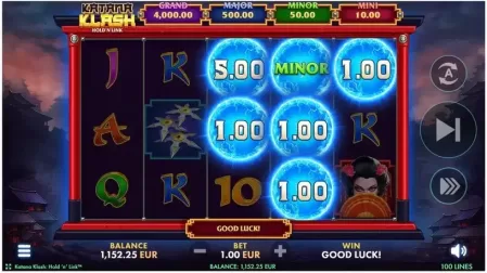 Katana Klash: Hold ‘N’ Link slot screenshot 2