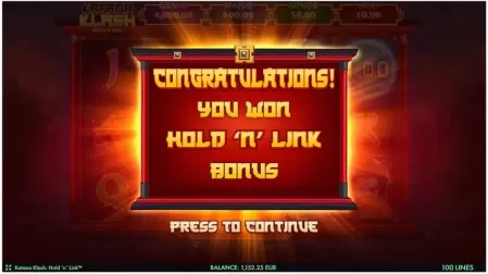 Katana Klash: Hold ‘N’ Link slot screenshot 3