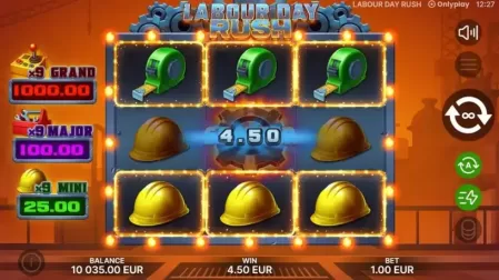 Labour Day Rush slot screenshot 4