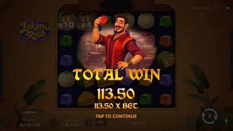 Lokum Rush slot screenshot 