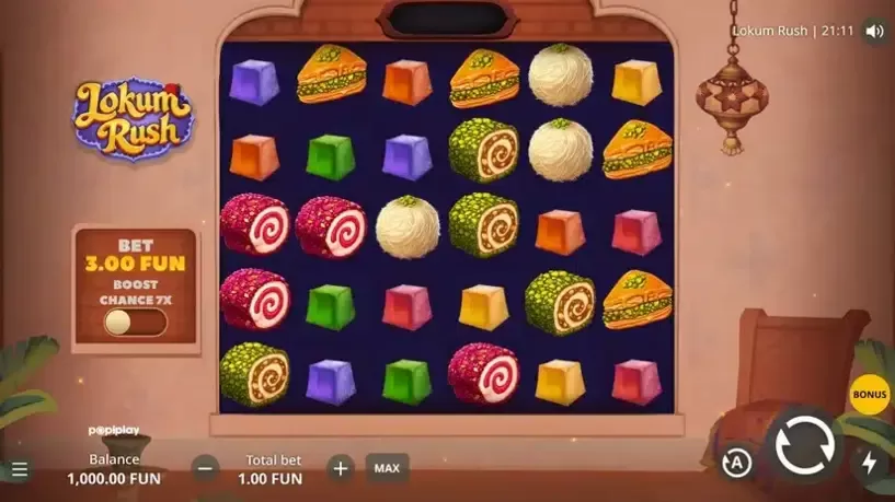 Lokum Rush slot screenshot 