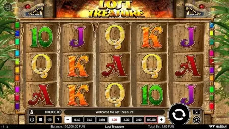 Lost Treasure (Wazdan) slot screenshot 1