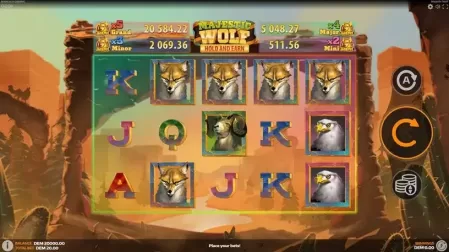 Majestic Wolf slot screenshot 1