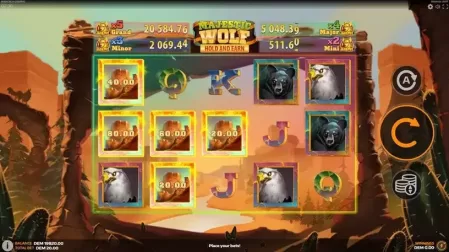 Majestic Wolf slot screenshot 2