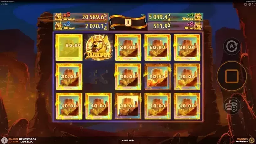 Majestic Wolf slot screenshot 5
