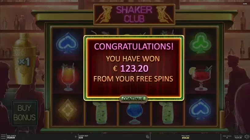 Shaker Club slot screenshot 2