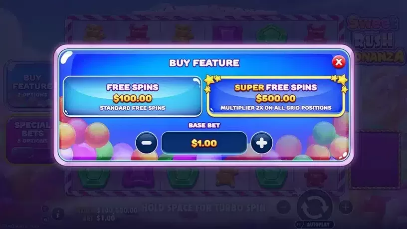 Sweet Rush Bonanza slot screenshot 2