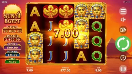 Sun of Egypt 4 slot screenshot 2