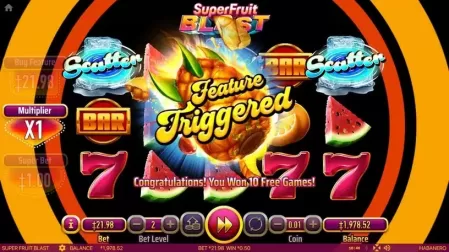 Super Fruit Blast slot screenshot 3