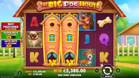 The Big Dog House slot screenshot 2
