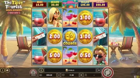 The Tipsy Tourist: Beach Bonanza – Hold & Win slot screenshot 2