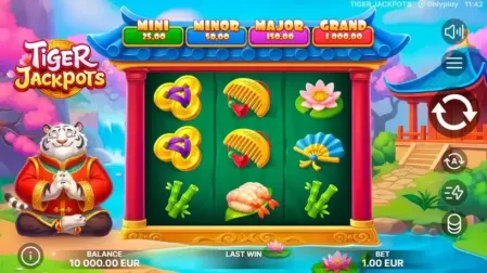 Tiger Jackpots slot screenshot 1