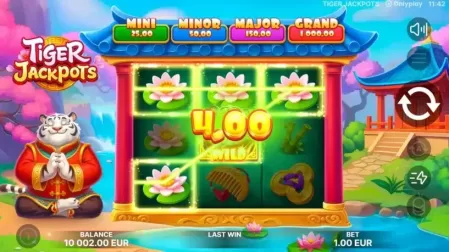 Tiger Jackpots slot screenshot 2