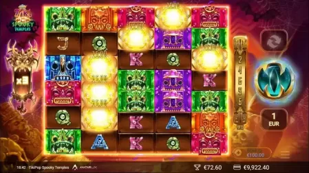 TikiPop Spooky Temples slot screenshot 3