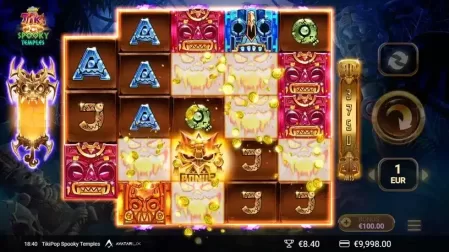 TikiPop Spooky Temples slot screenshot 4