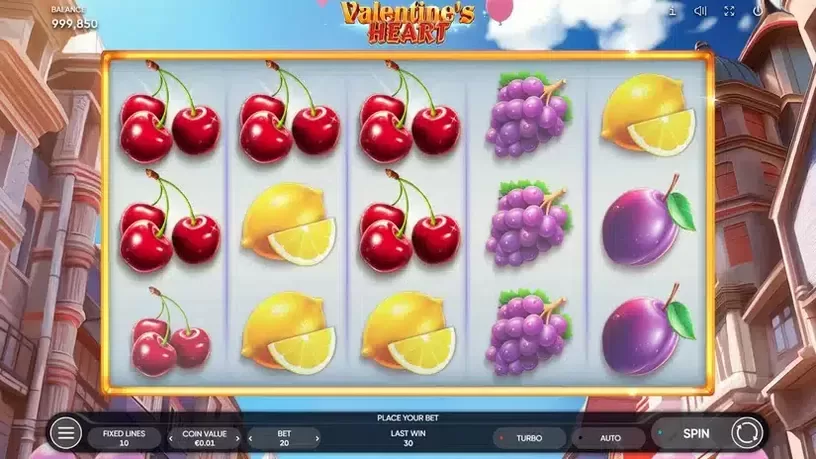Valentine's Heart slot screenshot 2