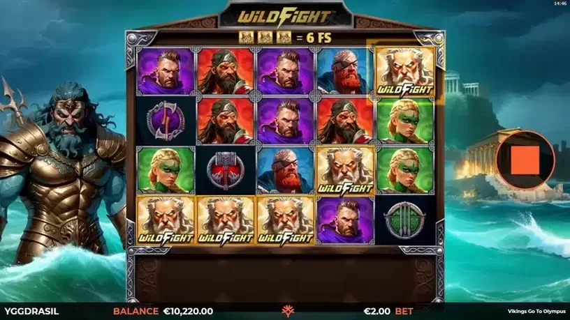 Vikings Go To Olympus slot screenshot 1