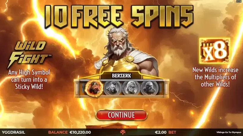 Vikings Go To Olympus slot screenshot 2