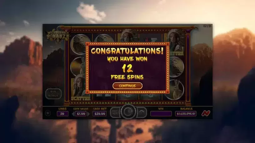 Wild Buffalo Bonanza slot screenshot 3