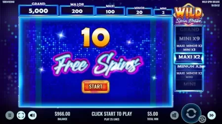 Wild Spin Deluxe slot screenshot 3