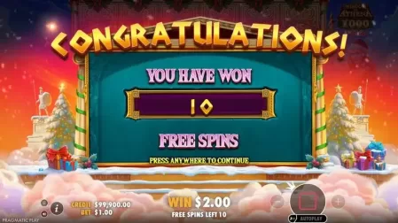 Wisdom of Athena 1000 Xmas slot screenshot 3