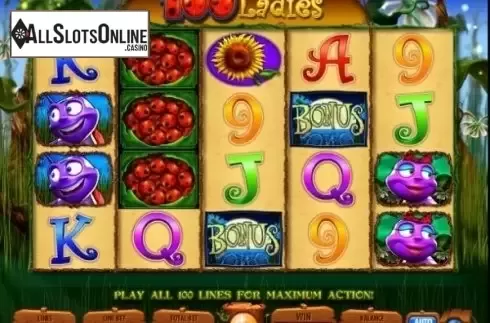 Reels screen. 100 Ladies from IGT