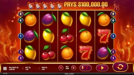 100k Joker slot screenshot 1