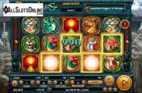 Wild Win screen. 12 Zodiacs from Habanero