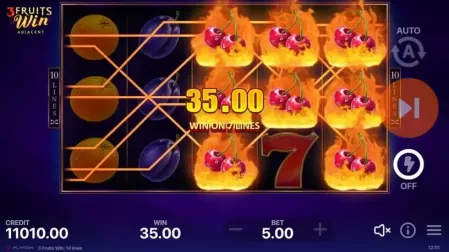 3 Fruits Win: 10 lines slot screenshot 3