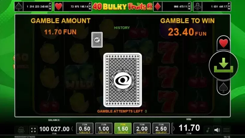 40 Bulky Fruits 6 Reels slot screenshot 