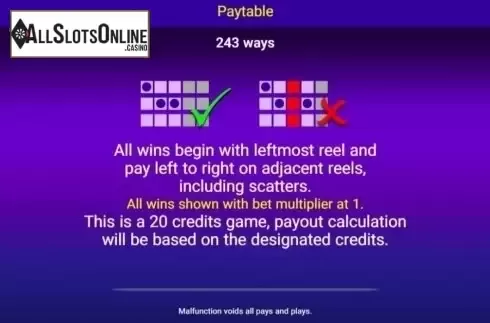 Paylines. 5 Fortune Dragons from Spadegaming