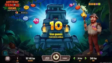 Ancient Temple Gems slot screenshot 3