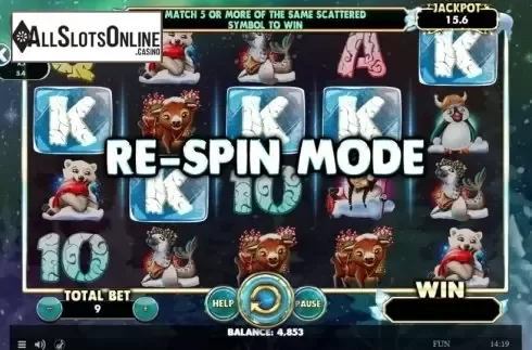 Respins Feature. Arctic Adventures from Spinomenal
