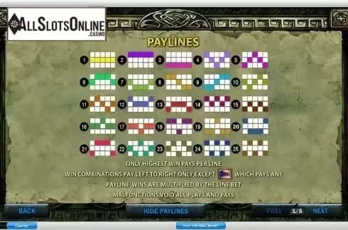 Winlines. Battle of the gods from Playtech